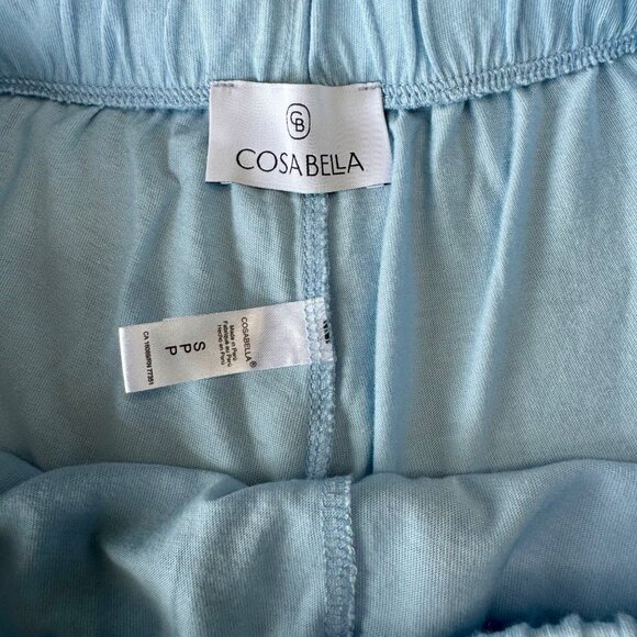 COSABELLA Bella Pajama Set Womens S 4-6 Blue Long Sleeve Top & Shorts PJs Women - Picture 12 of 13